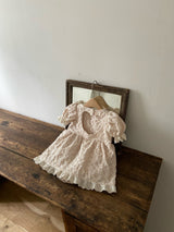 Lucienne Dress Romper _Beige