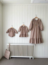 Olivia Embroidered Dress_Brown