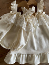 Liora Lace Ruffle Romper