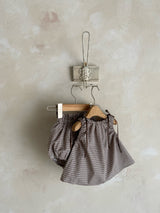 Bongbong Check Top & Bloomer Set