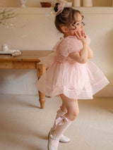 Ines Organza Romper_ Pink