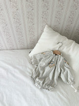 Olivia Embroidered Romper_Cream
