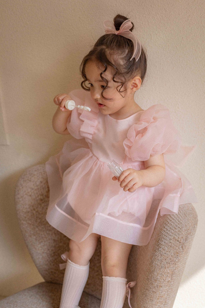 Ines Organza Romper_ Pink