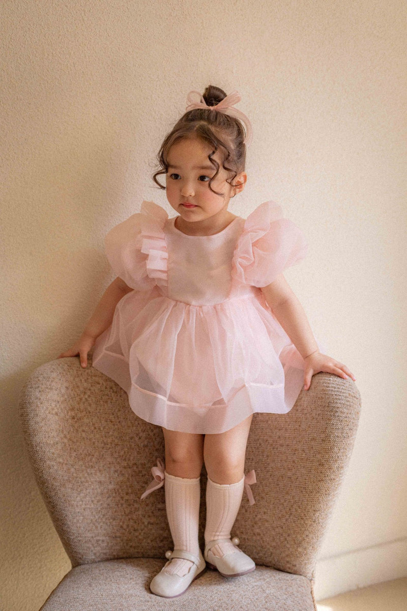 Ines Organza Romper_ Pink