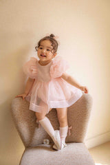 Ines Organza Romper_ Pink