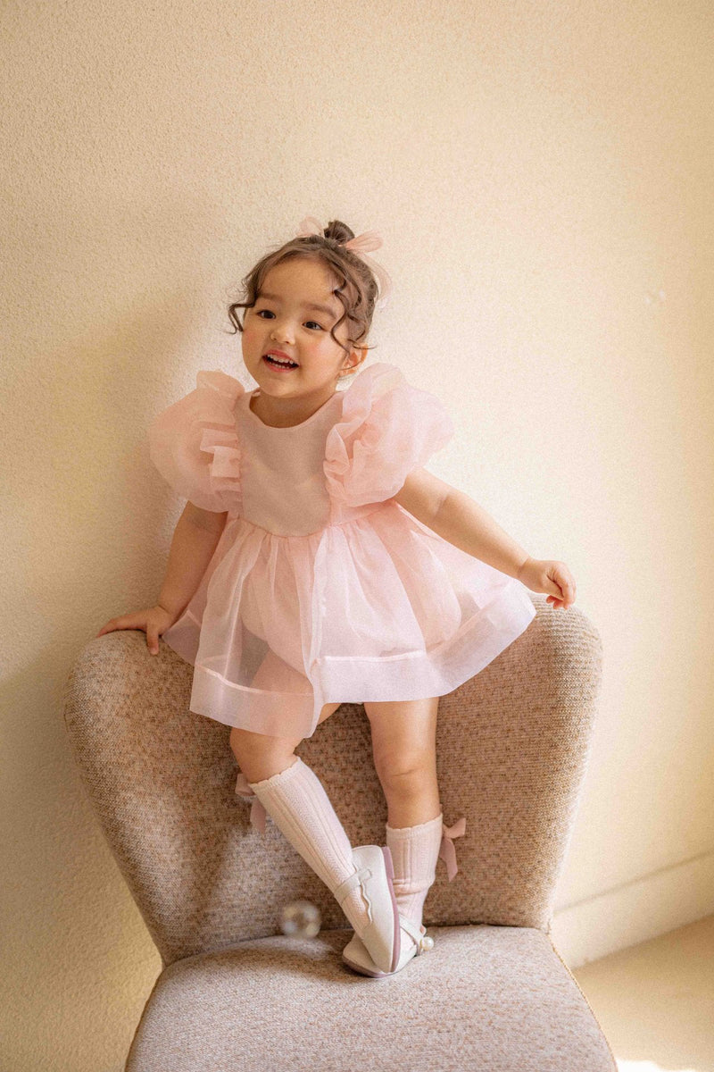 Ines Organza Romper_ Pink