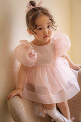 Ines Organza Romper_ Pink