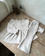 Milk Velour Top & Pants Set
