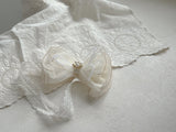 Gold Pearl Ribbon Headband