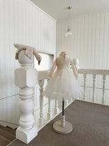Sasha Ribbed Tulle Dress_Cream
