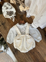 Ribbon Frill Romper _Sky Blue