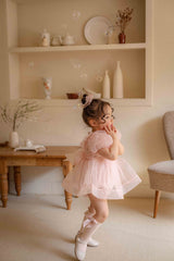 Ines Organza Romper_ Pink