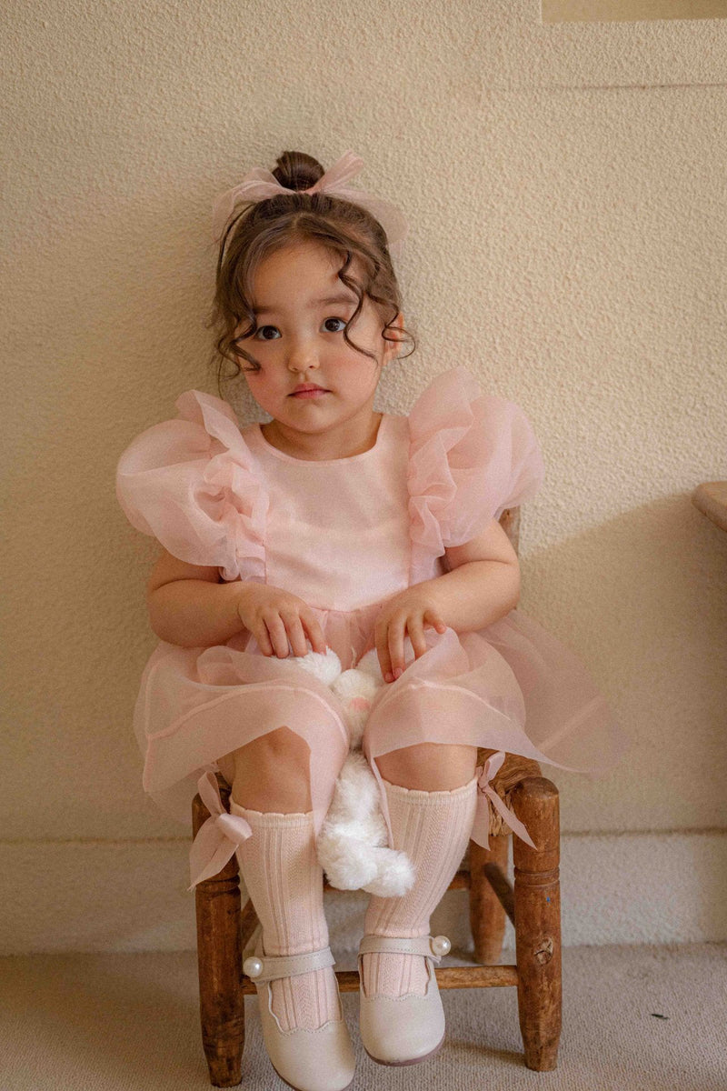 Ines Organza Romper_ Pink