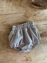 Bongbong Check Top & Bloomer Set
