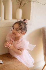 Ines Organza Romper_ Pink