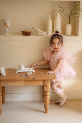 Ines Organza Romper_ Pink