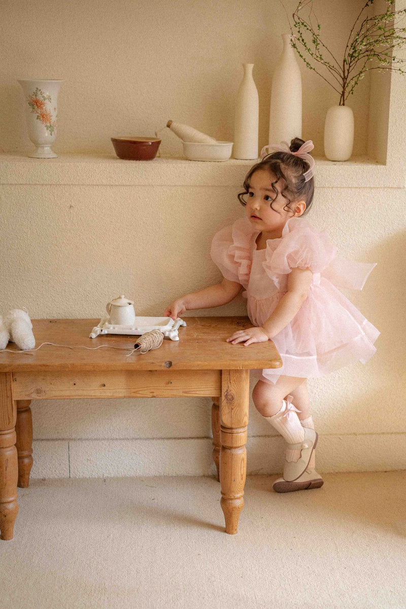 Ines Organza Romper_ Pink