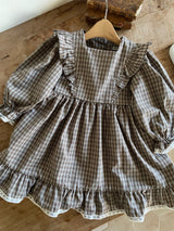 Clara Check Dress _Brown