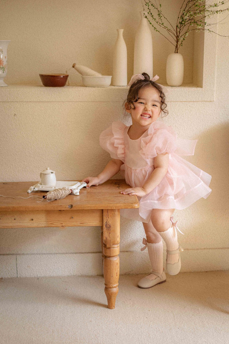Ines Organza Romper_ Pink