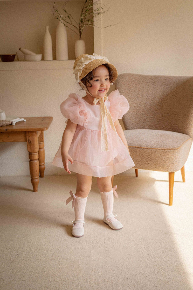 Ines Organza Romper_ Pink