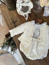 Ribbon Frill Romper _Sky Blue