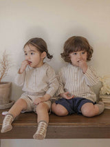 Henry Neck Classic Baby Shirts _2Colours