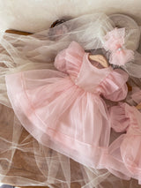 Ines Organza Romper_ Pink