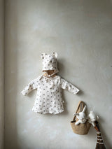 Monbebe Printed Suit and Bonnet Set from Newborn Size _Bear Prints