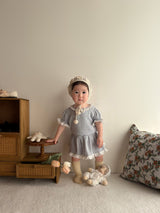 Monbebe Lumi Pointelle Dress Romper _2Colours