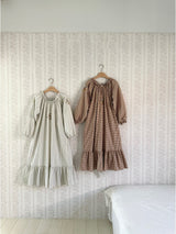 Olivia Embroidered Adult Dress_Brown