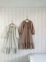 Olivia Embroidered Adult Dress_Brown