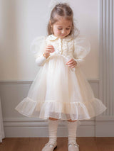 Eloise Organza Dress_  Cream