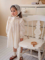 Ellie Cream Smock Dress