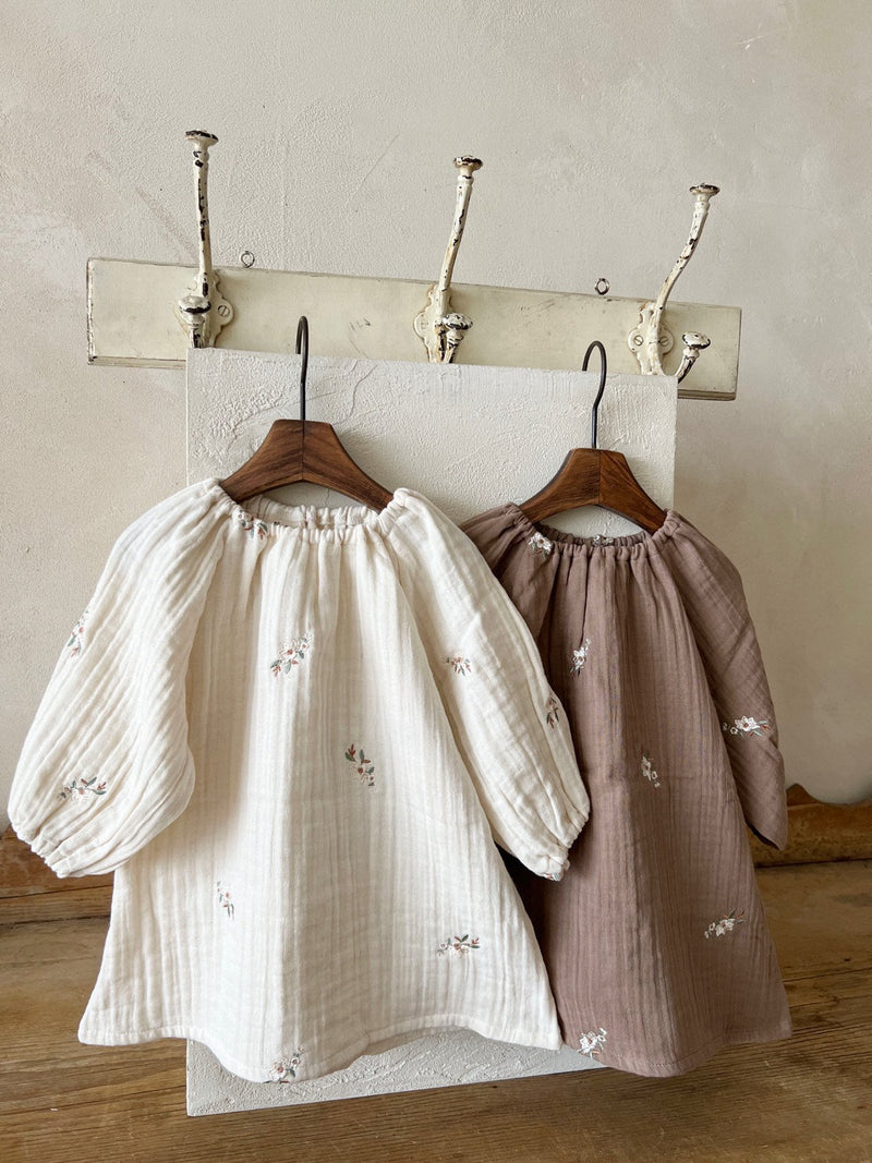 Cream Blossom Dress