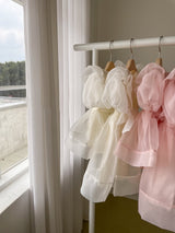 Ines Organza Romper_ Cream