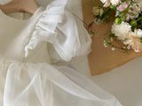 Ines Organza Romper_ Cream