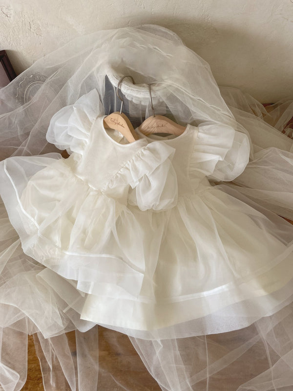 Ines Organza Romper_ Cream