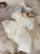Ines Organza Romper_ Cream