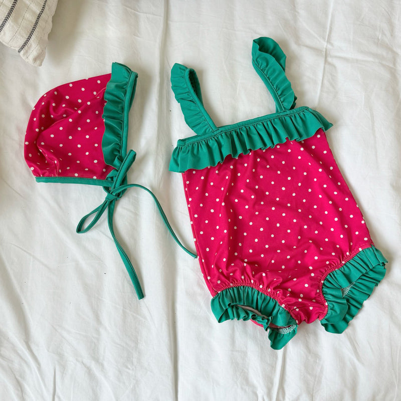 Strawberry Swimsuit Set