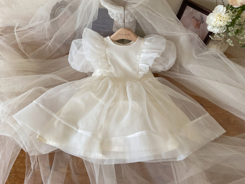 Ines Organza Dress_ Cream