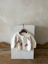 Big Flower Knit Cardigan