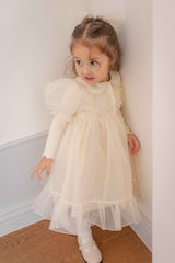 Eloise Organza Dress_  Cream