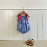 Coco Smocked Romper_Blue