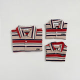 Mitte Multi-Stripe Adult Polo Top _2Colours