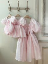 Cotton Ripple Dress _Light Pink