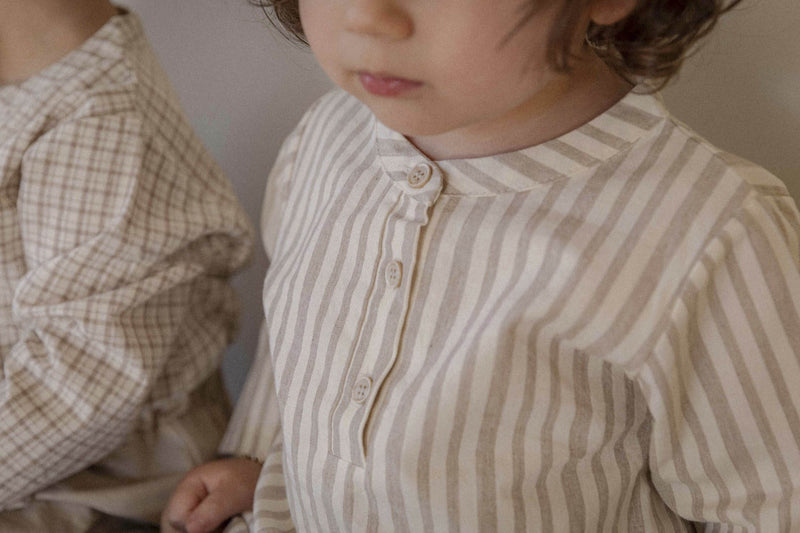 Henry Neck Classic Baby Shirts _2Colours