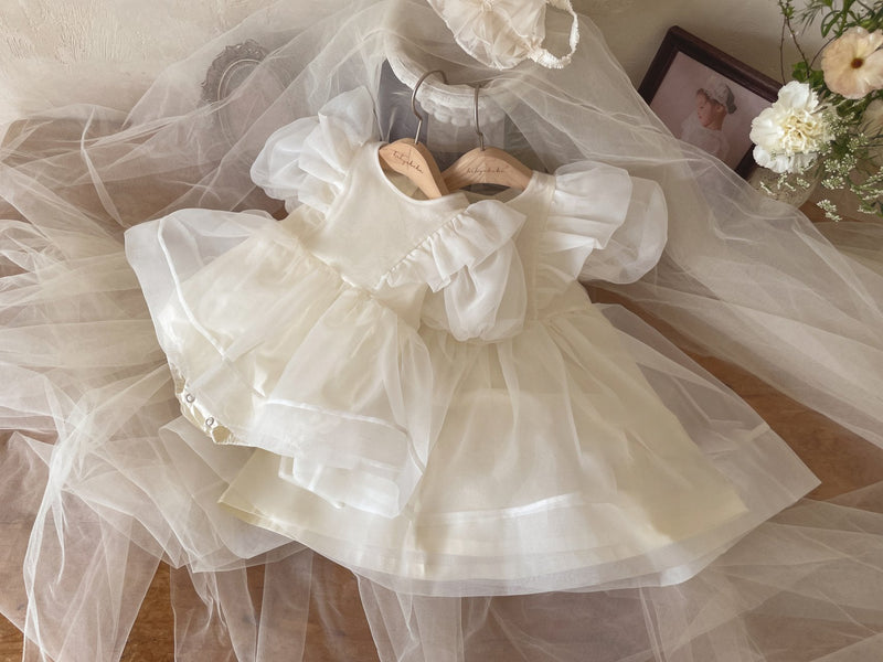 Ines Organza Dress_ Cream