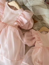 Ines Organza Romper_ Pink