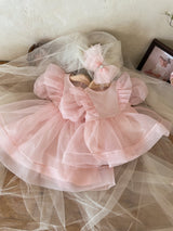 Ines Organza Romper_ Pink