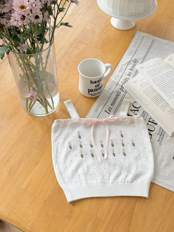 Fleur Ribbon Knit Top